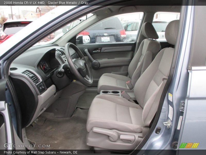 Glacier Blue Metallic / Gray 2008 Honda CR-V LX 4WD