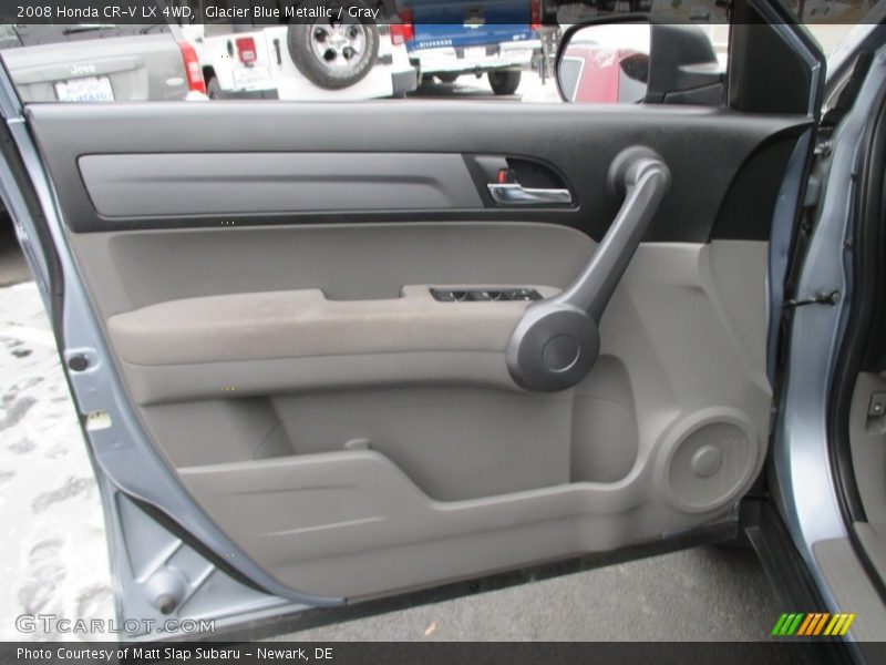 Glacier Blue Metallic / Gray 2008 Honda CR-V LX 4WD