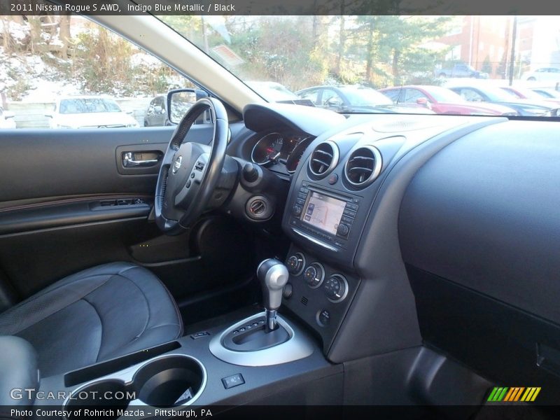 Indigo Blue Metallic / Black 2011 Nissan Rogue S AWD