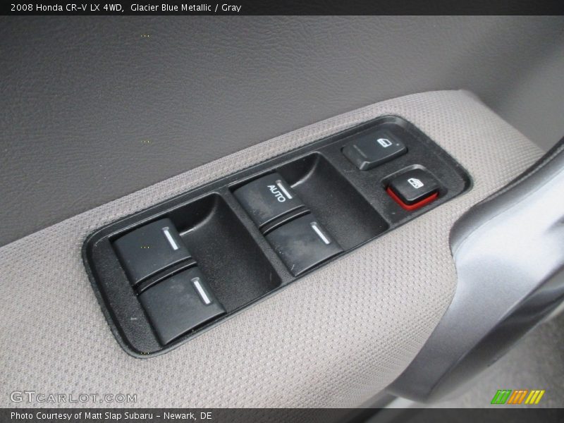 Glacier Blue Metallic / Gray 2008 Honda CR-V LX 4WD