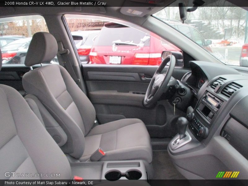 Glacier Blue Metallic / Gray 2008 Honda CR-V LX 4WD