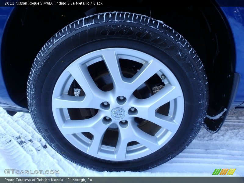 Indigo Blue Metallic / Black 2011 Nissan Rogue S AWD
