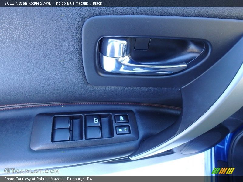 Indigo Blue Metallic / Black 2011 Nissan Rogue S AWD
