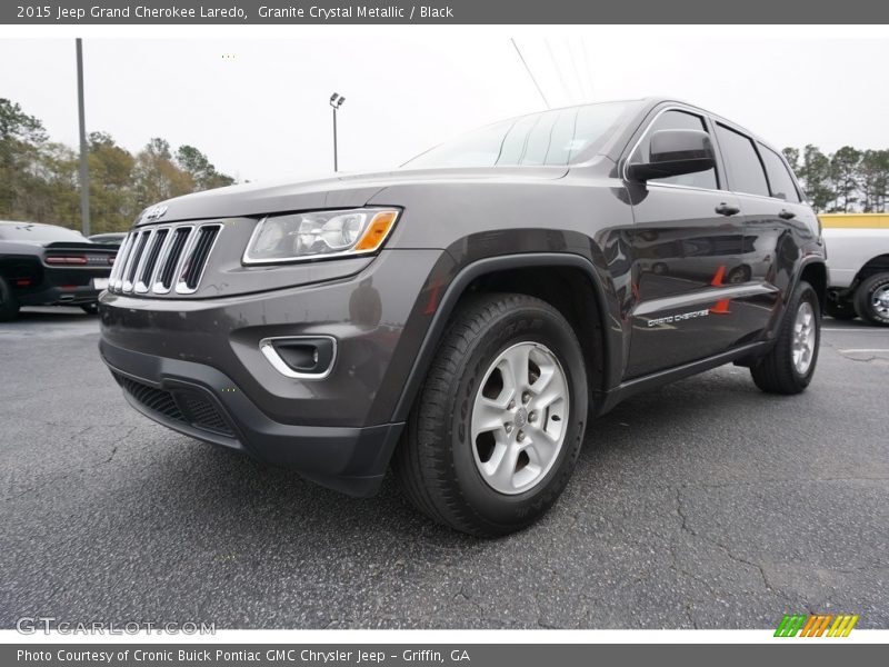 Granite Crystal Metallic / Black 2015 Jeep Grand Cherokee Laredo