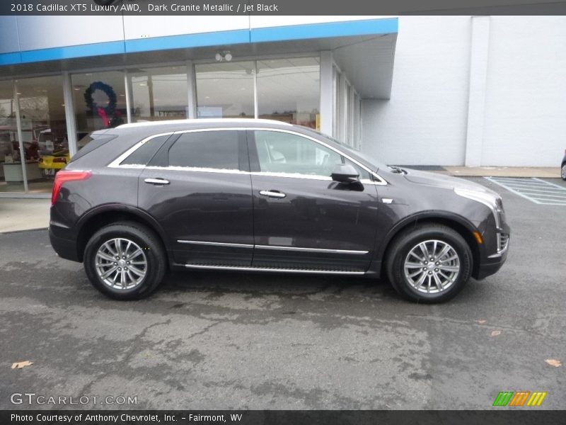 Dark Granite Metallic / Jet Black 2018 Cadillac XT5 Luxury AWD