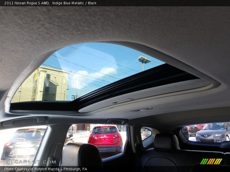 Indigo Blue Metallic / Black 2011 Nissan Rogue S AWD