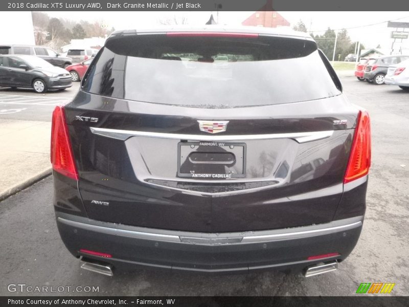 Dark Granite Metallic / Jet Black 2018 Cadillac XT5 Luxury AWD