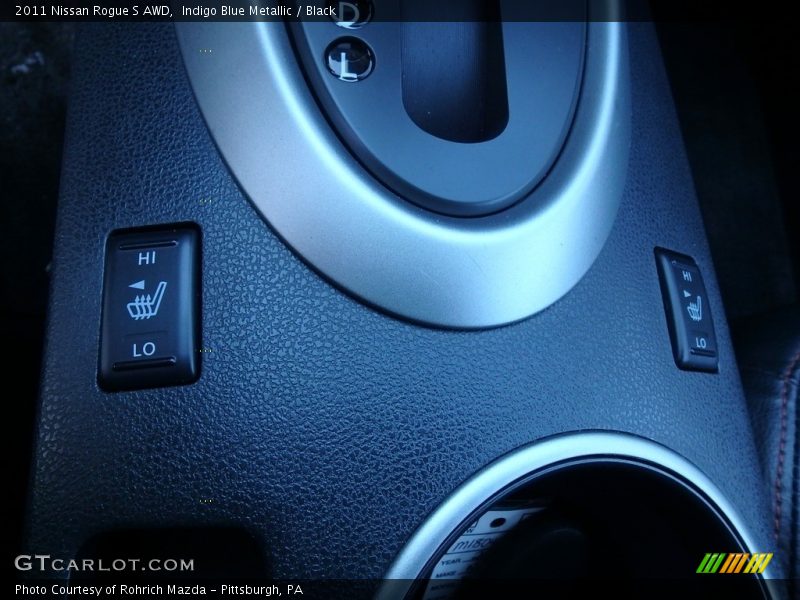 Indigo Blue Metallic / Black 2011 Nissan Rogue S AWD