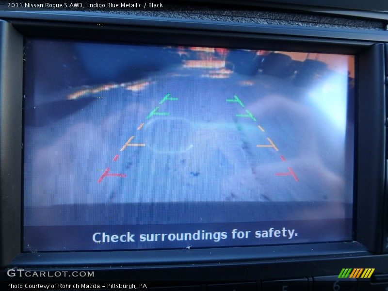 Indigo Blue Metallic / Black 2011 Nissan Rogue S AWD