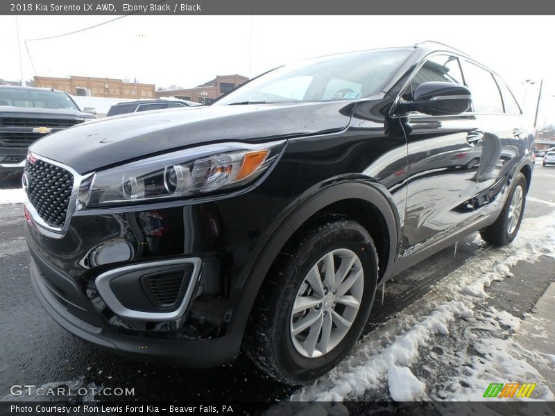 Ebony Black / Black 2018 Kia Sorento LX AWD