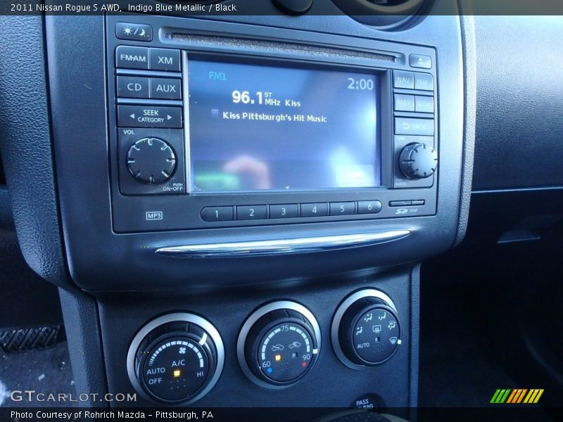 Indigo Blue Metallic / Black 2011 Nissan Rogue S AWD