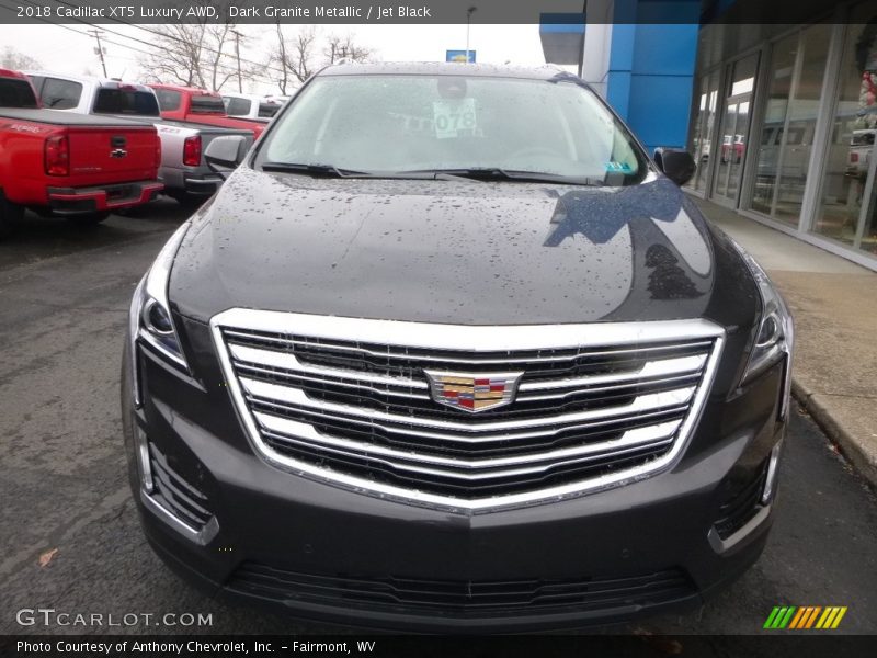 Dark Granite Metallic / Jet Black 2018 Cadillac XT5 Luxury AWD