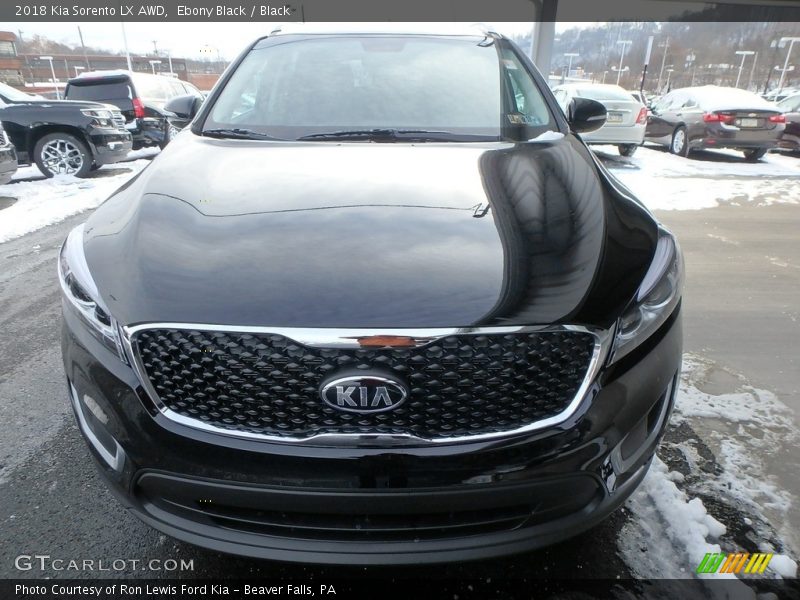 Ebony Black / Black 2018 Kia Sorento LX AWD