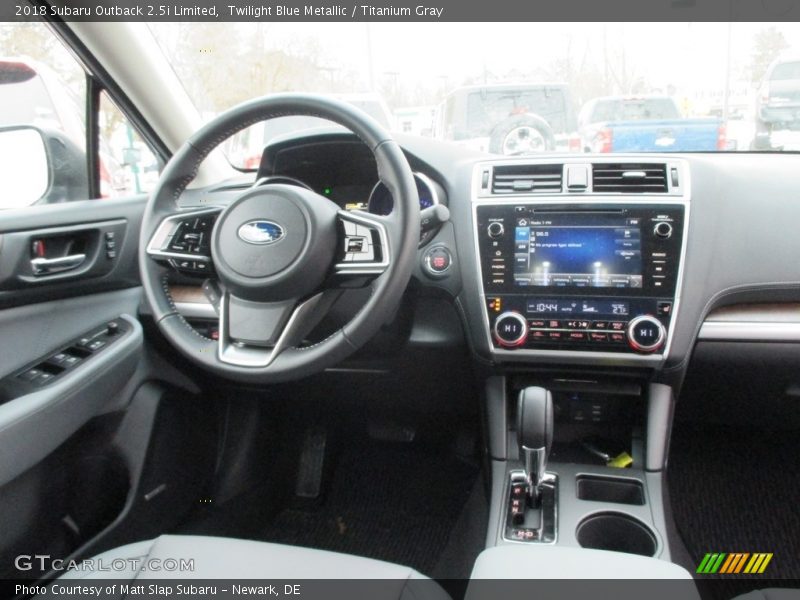 Twilight Blue Metallic / Titanium Gray 2018 Subaru Outback 2.5i Limited