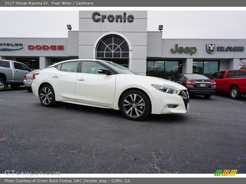 Pearl White / Cashmere 2017 Nissan Maxima SV