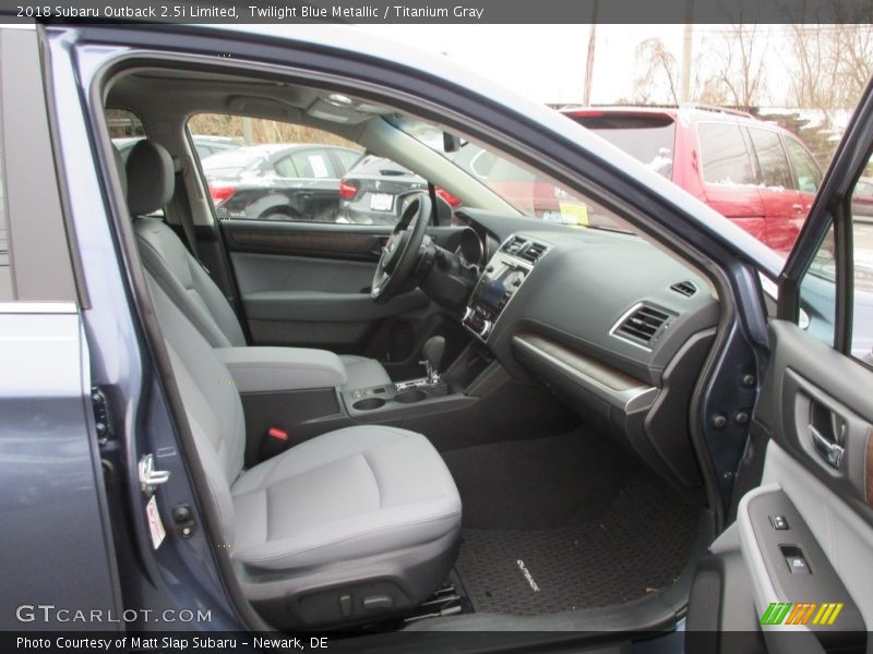 Twilight Blue Metallic / Titanium Gray 2018 Subaru Outback 2.5i Limited