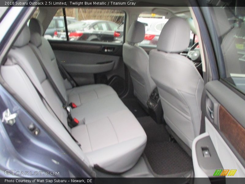 Twilight Blue Metallic / Titanium Gray 2018 Subaru Outback 2.5i Limited