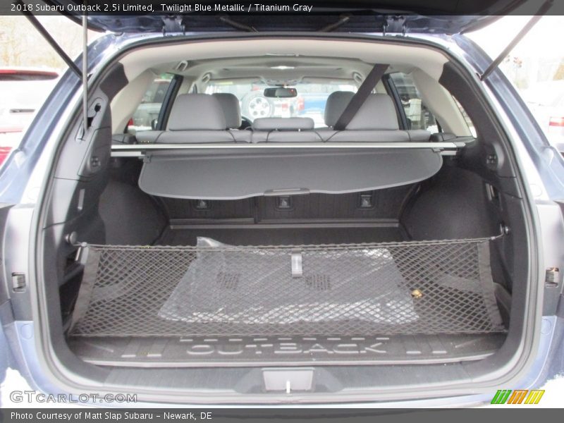 Twilight Blue Metallic / Titanium Gray 2018 Subaru Outback 2.5i Limited
