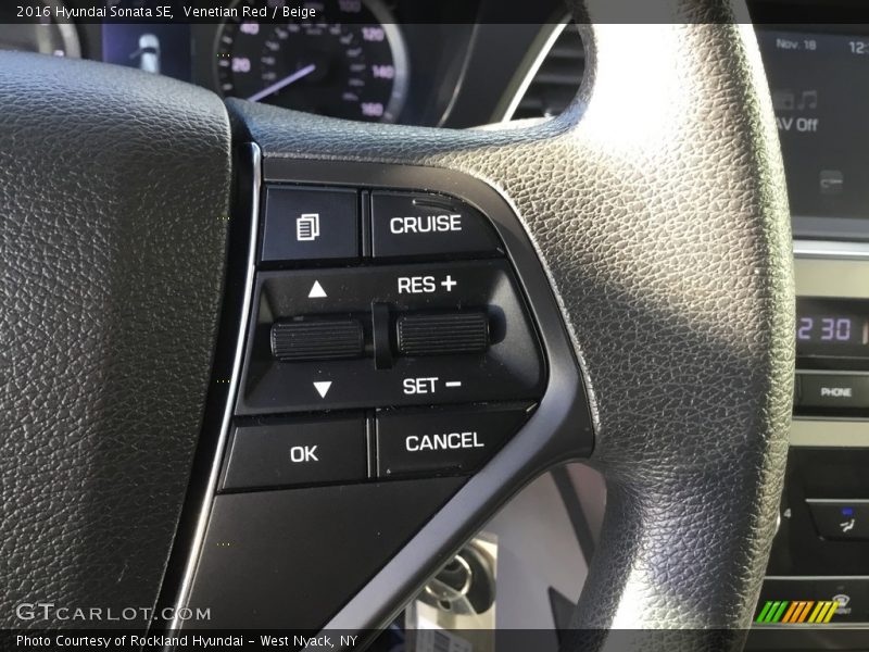 Venetian Red / Beige 2016 Hyundai Sonata SE