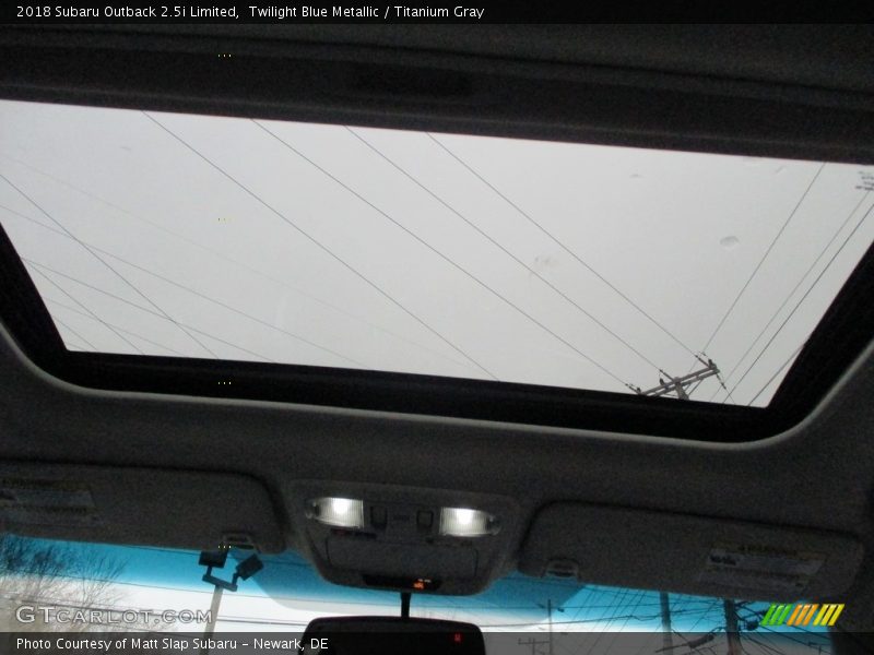 Twilight Blue Metallic / Titanium Gray 2018 Subaru Outback 2.5i Limited