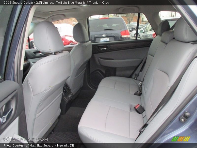 Twilight Blue Metallic / Titanium Gray 2018 Subaru Outback 2.5i Limited