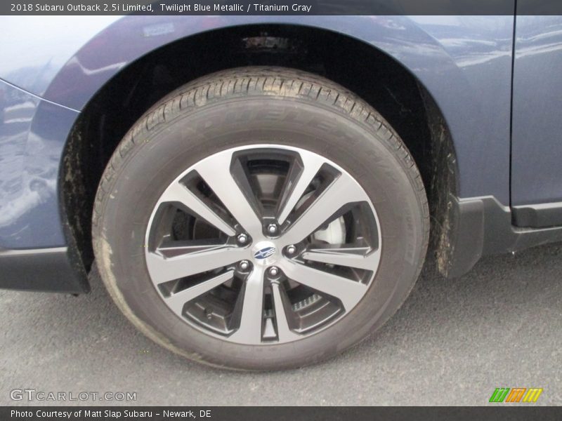 Twilight Blue Metallic / Titanium Gray 2018 Subaru Outback 2.5i Limited
