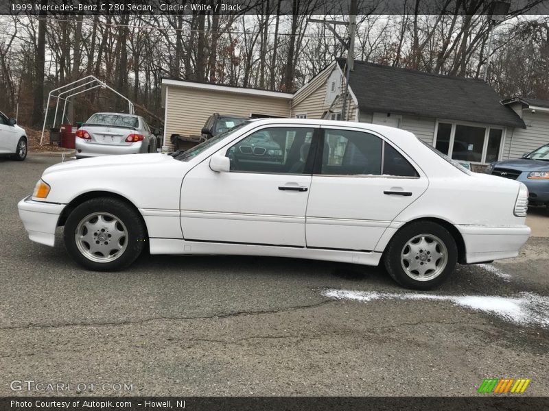 Glacier White / Black 1999 Mercedes-Benz C 280 Sedan