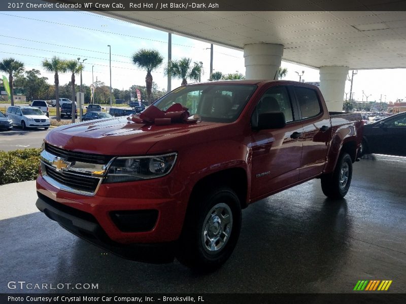Red Hot / Jet Black/­Dark Ash 2017 Chevrolet Colorado WT Crew Cab