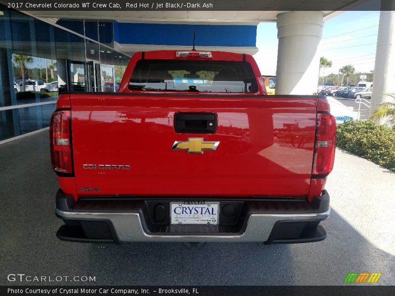 Red Hot / Jet Black/­Dark Ash 2017 Chevrolet Colorado WT Crew Cab