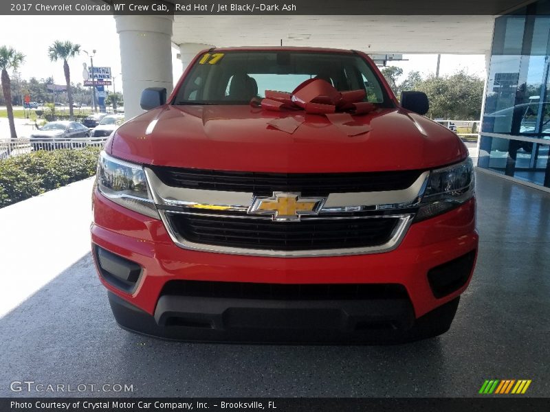 Red Hot / Jet Black/­Dark Ash 2017 Chevrolet Colorado WT Crew Cab