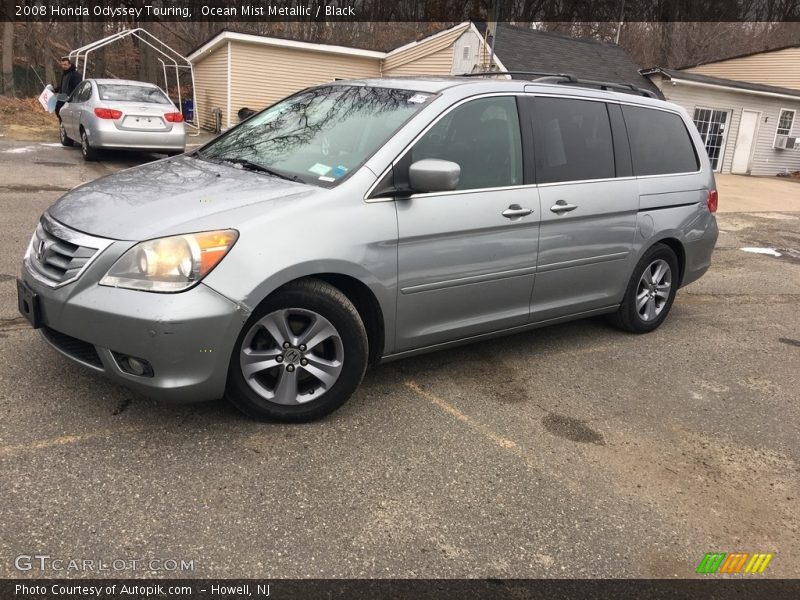 Ocean Mist Metallic / Black 2008 Honda Odyssey Touring