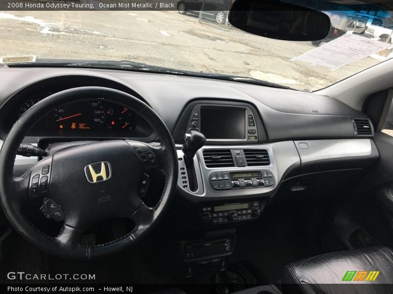 Ocean Mist Metallic / Black 2008 Honda Odyssey Touring