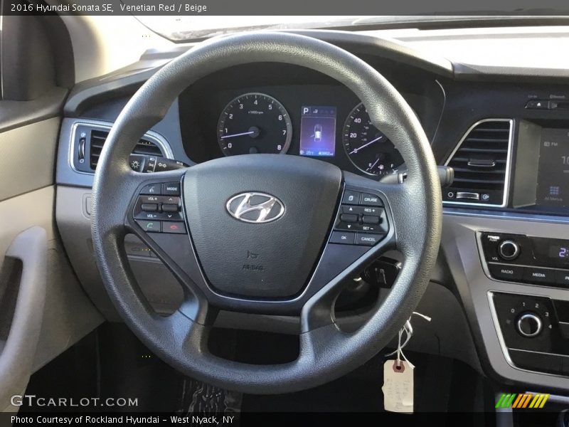 Venetian Red / Beige 2016 Hyundai Sonata SE