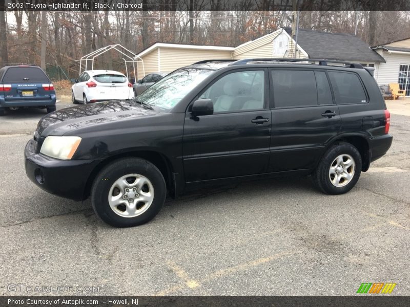 Black / Charcoal 2003 Toyota Highlander I4