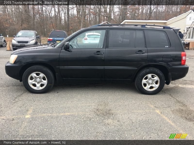 Black / Charcoal 2003 Toyota Highlander I4