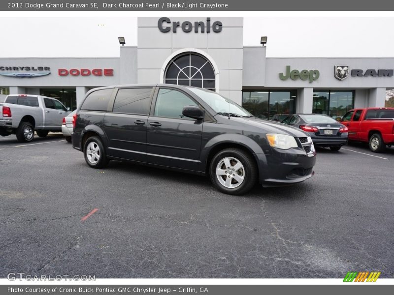 Dark Charcoal Pearl / Black/Light Graystone 2012 Dodge Grand Caravan SE