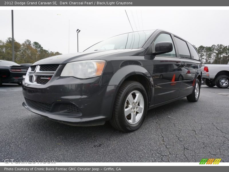 Dark Charcoal Pearl / Black/Light Graystone 2012 Dodge Grand Caravan SE