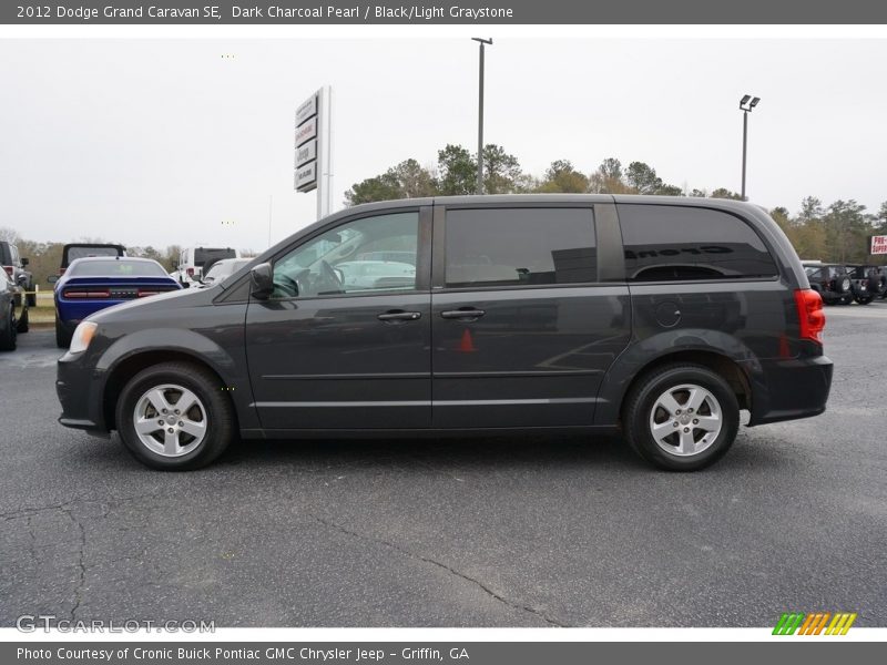 Dark Charcoal Pearl / Black/Light Graystone 2012 Dodge Grand Caravan SE