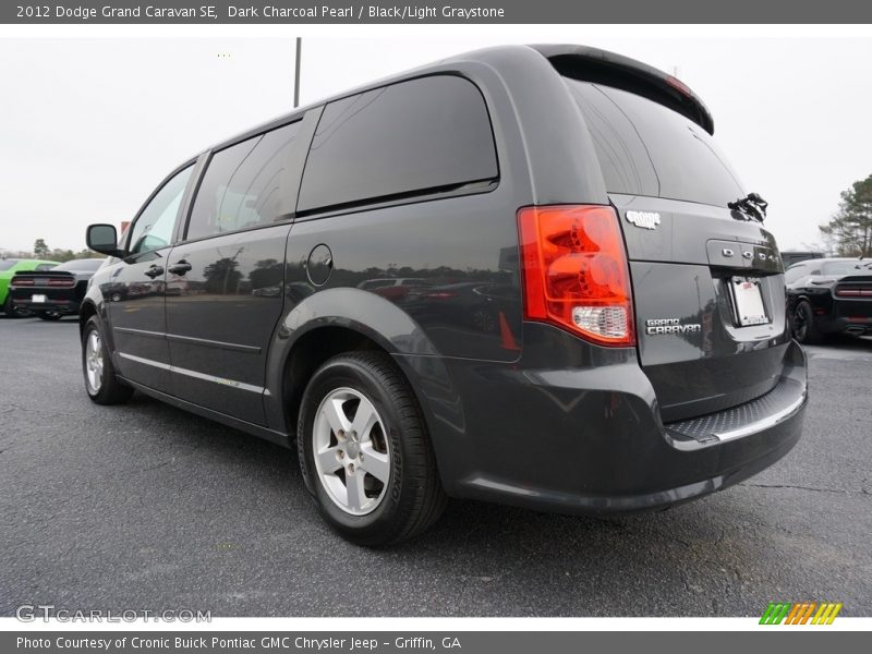 Dark Charcoal Pearl / Black/Light Graystone 2012 Dodge Grand Caravan SE