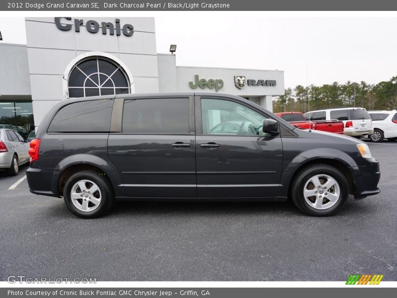 Dark Charcoal Pearl / Black/Light Graystone 2012 Dodge Grand Caravan SE