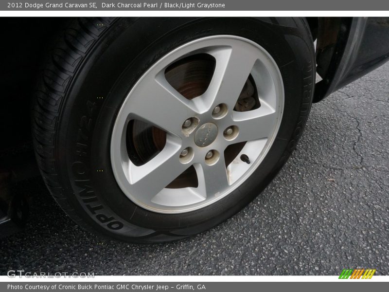 Dark Charcoal Pearl / Black/Light Graystone 2012 Dodge Grand Caravan SE