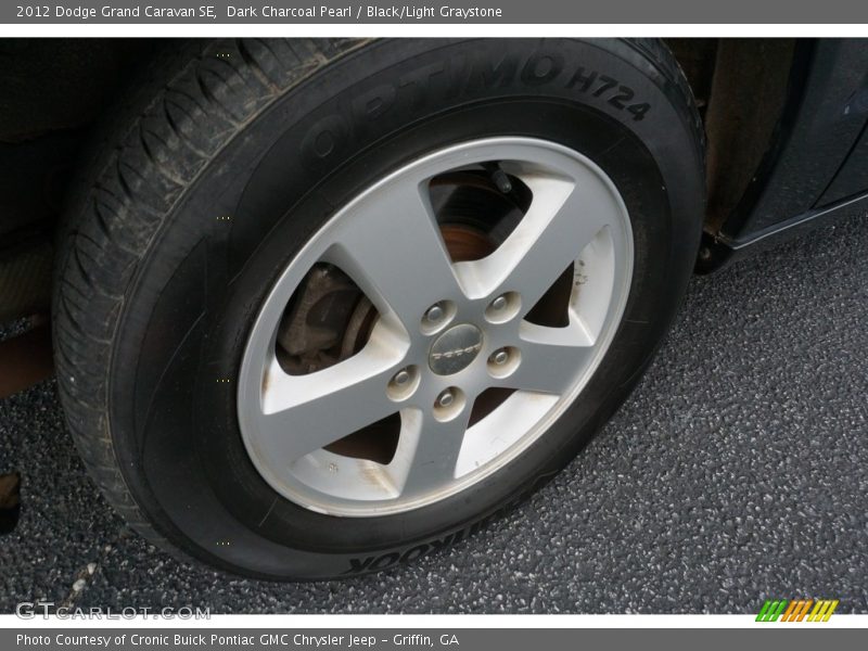Dark Charcoal Pearl / Black/Light Graystone 2012 Dodge Grand Caravan SE