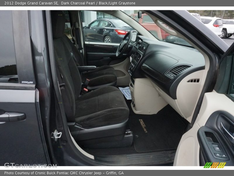 Dark Charcoal Pearl / Black/Light Graystone 2012 Dodge Grand Caravan SE