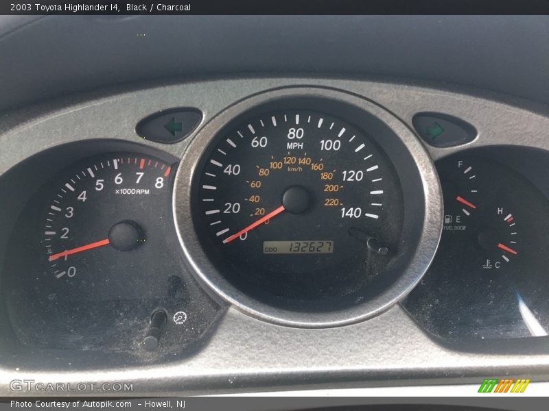 Black / Charcoal 2003 Toyota Highlander I4