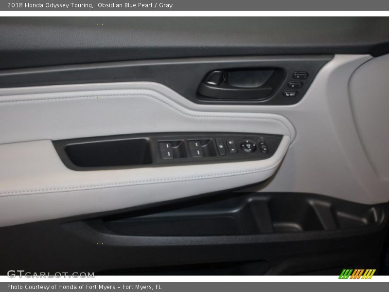 Obsidian Blue Pearl / Gray 2018 Honda Odyssey Touring