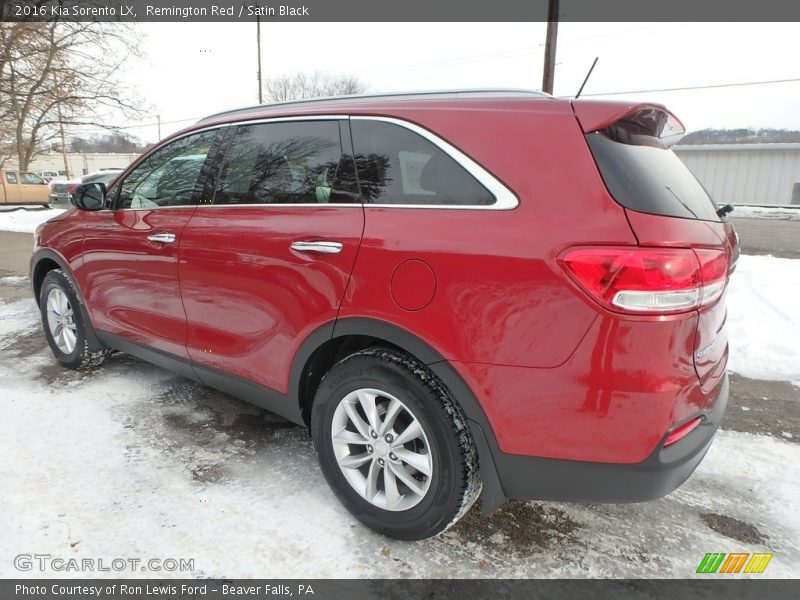 Remington Red / Satin Black 2016 Kia Sorento LX