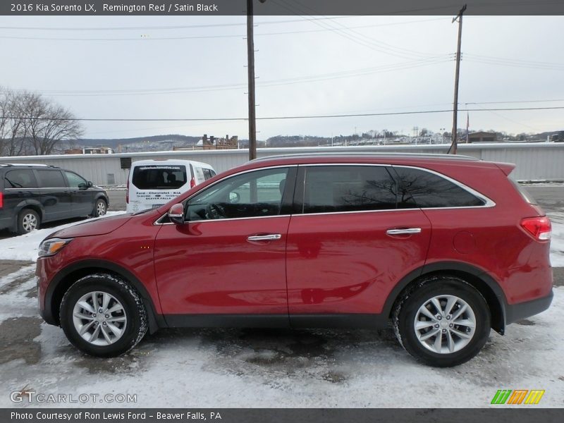 Remington Red / Satin Black 2016 Kia Sorento LX