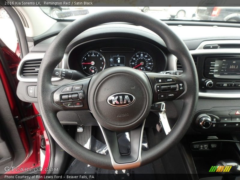 Remington Red / Satin Black 2016 Kia Sorento LX