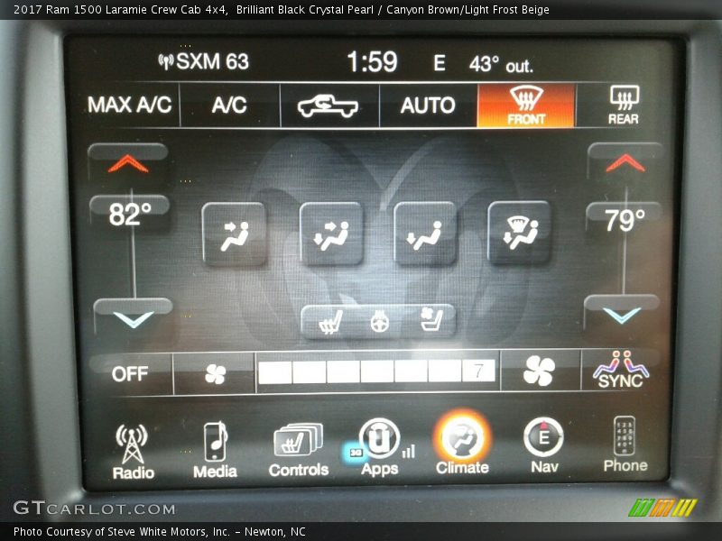 Controls of 2017 1500 Laramie Crew Cab 4x4