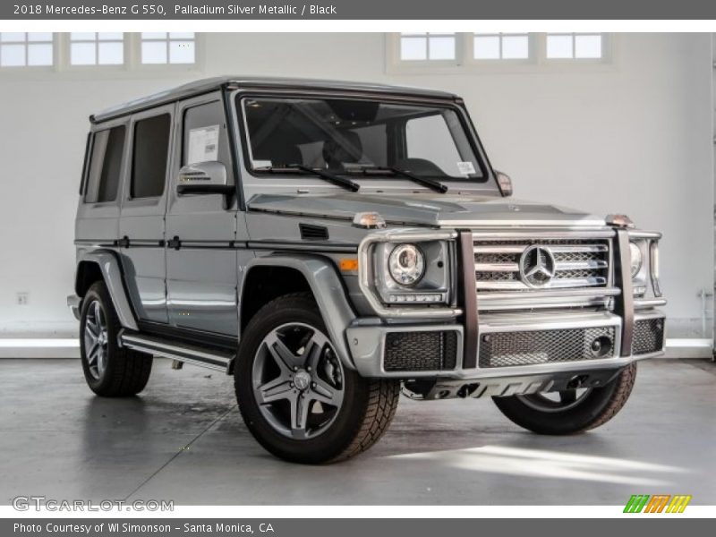 Palladium Silver Metallic / Black 2018 Mercedes-Benz G 550